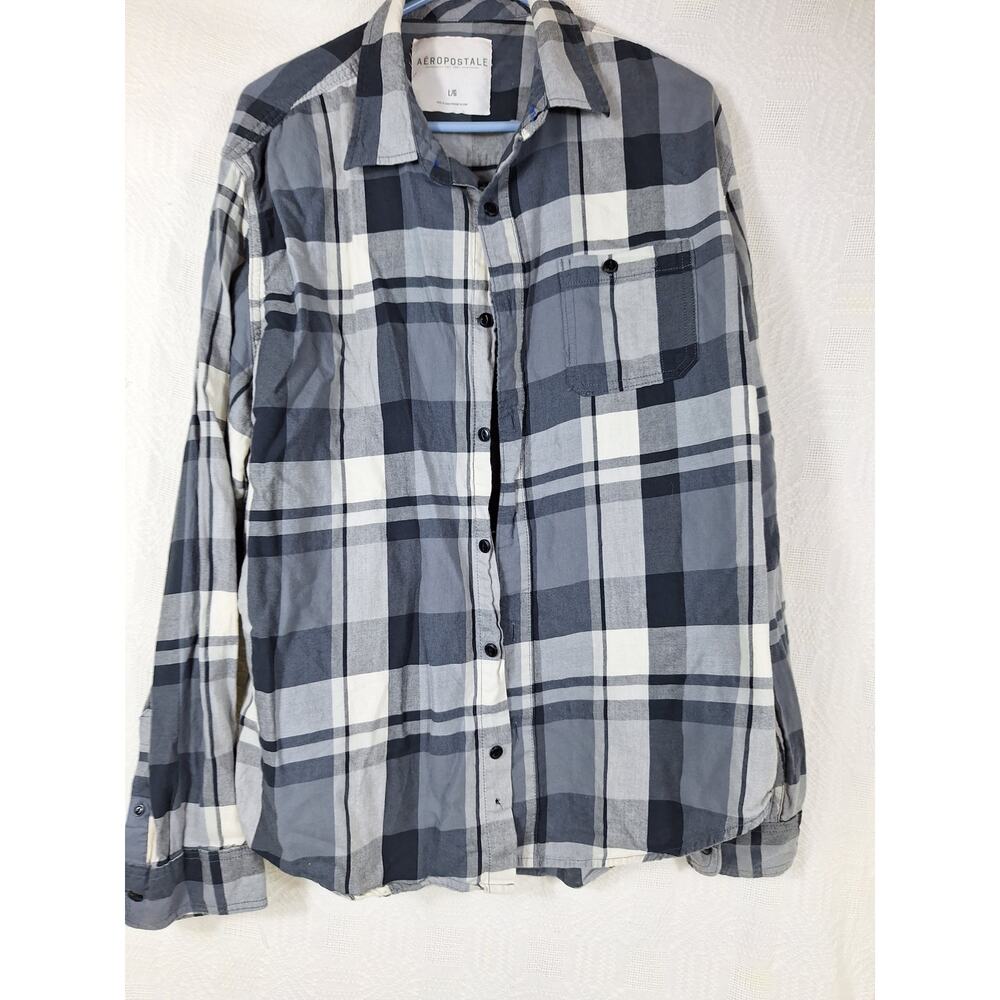 Aeropostate women's long sleeve shirt XL black and white